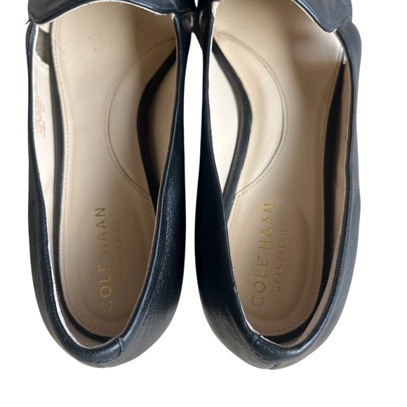 Cole Haan Viola Skimmer Pointed Toe Black Leather Loafers Size 6 - Picture 5 of 12
